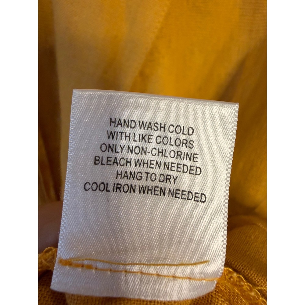 ModCloth Mustard Yellow Linen Blend Two Button Patch Pocket Blazer XL NWT - Picture 6 of 7